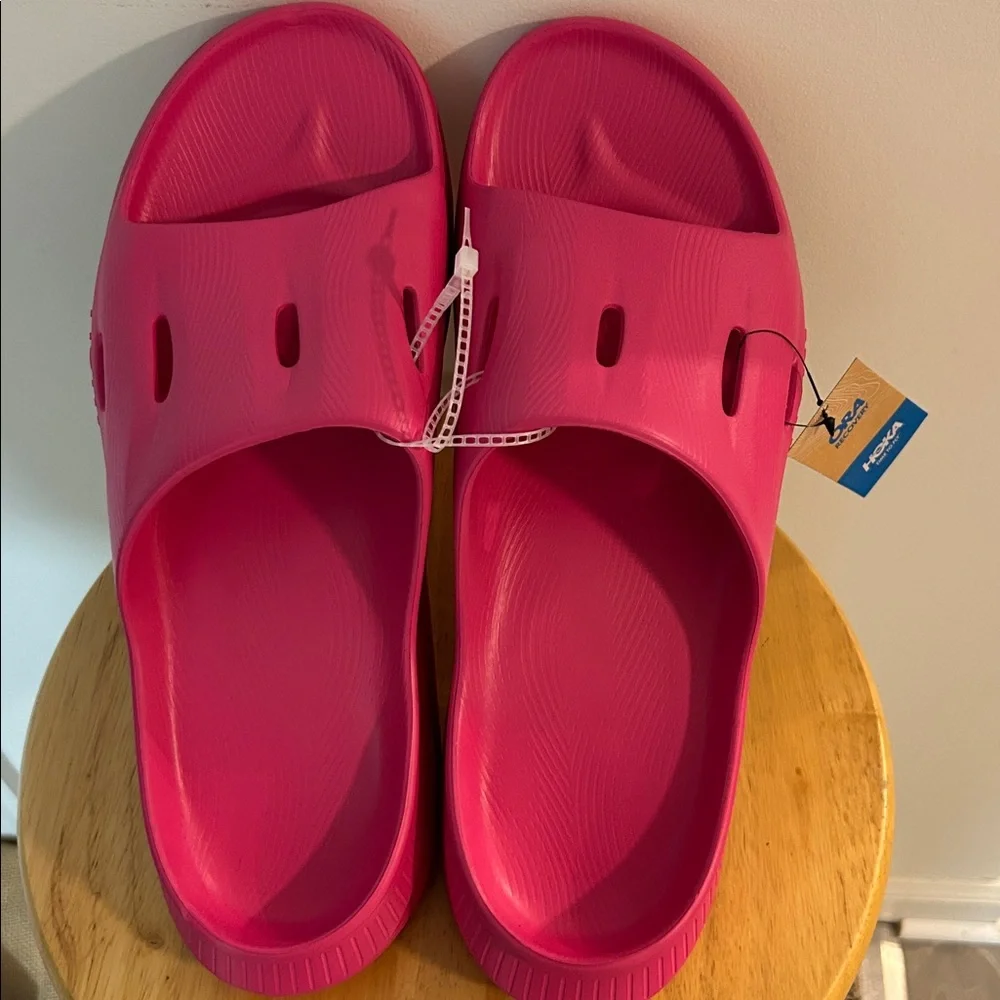 NWT Hoka Ora Recovery 3 Slides Mens Pink Slides Men’s Size 12 Women's Sz 14 - Picture 7 of 14